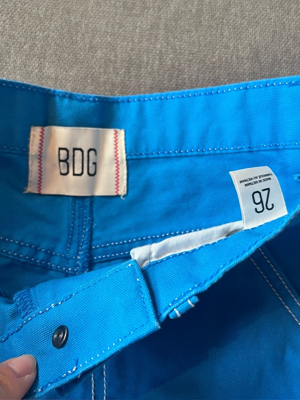 NWT BDG Carpenter Pants Bright Blue 26 - Picture 9 of 12